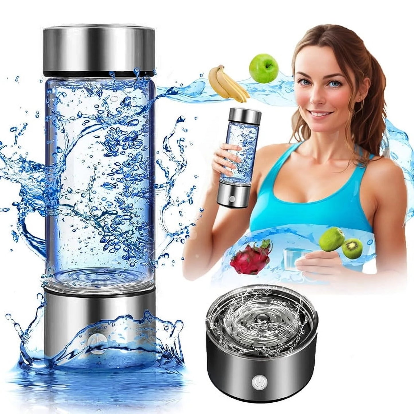 AquaFuel™ Hydrogen Water Bottle – For Energy, Health, and Travel