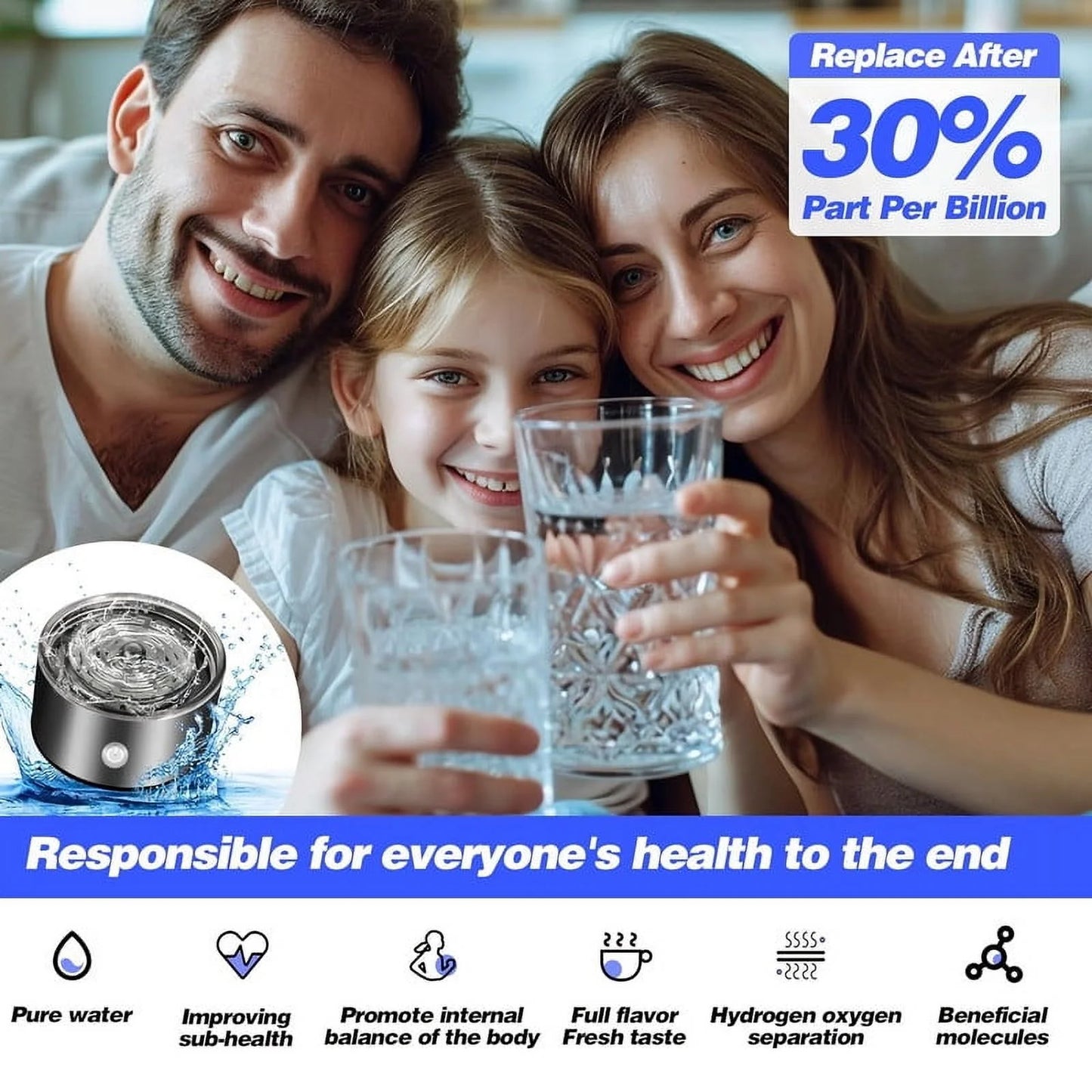 AquaFuel™ Hydrogen Water Bottle – For Energy, Health, and Travel